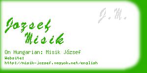 jozsef misik business card